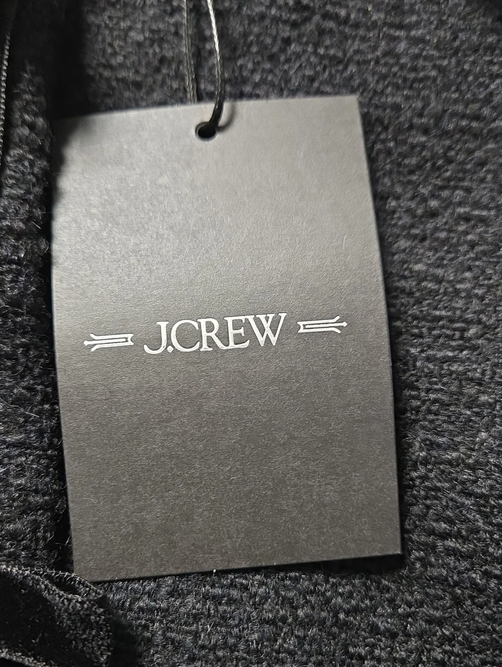 NWT J. Crew Ora Tessuti Fabric Black Tweed Crewneck Vest With Velvet Bows Size 6